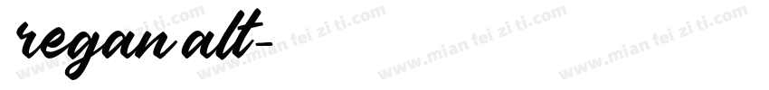 regan alt字体转换